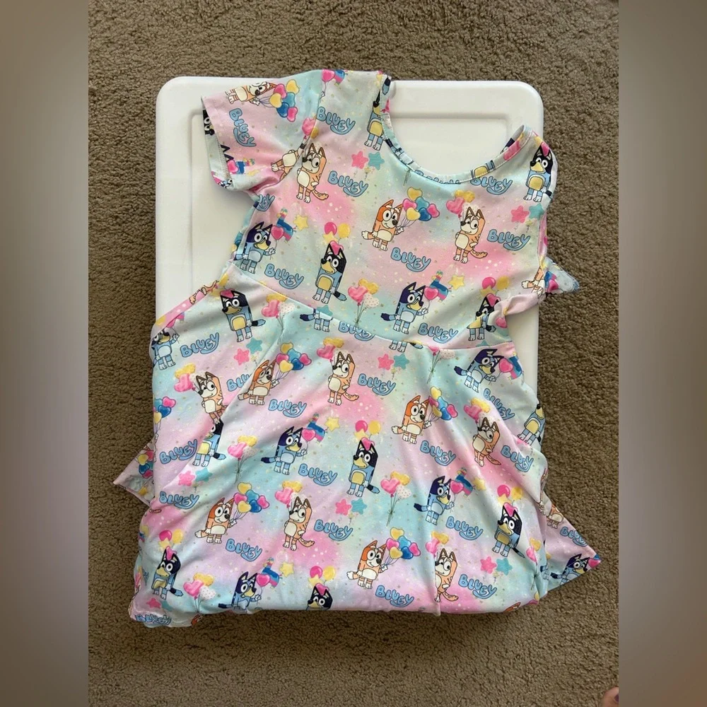EUC Girls Bluey Fit and Flare Dress